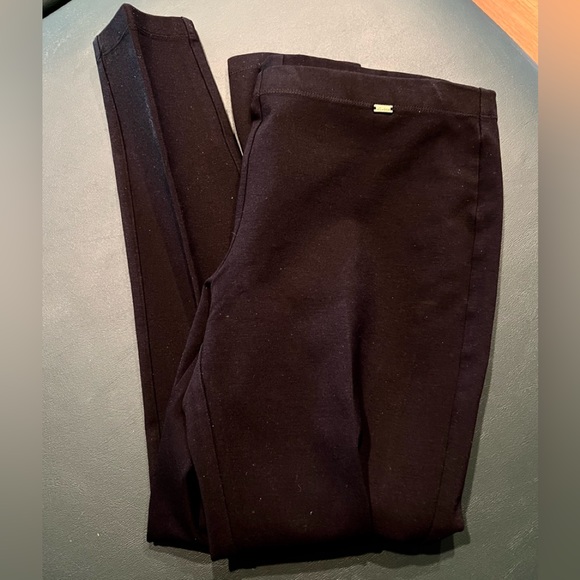 ST. JOHN Flat Front Black Pant M - Picture 5 of 8